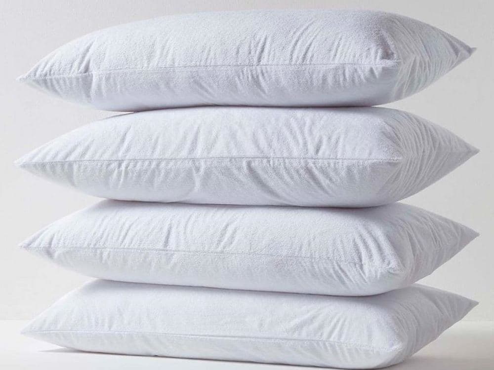 Waterproof Towelling Pillow Protector – Set of 4: product photo